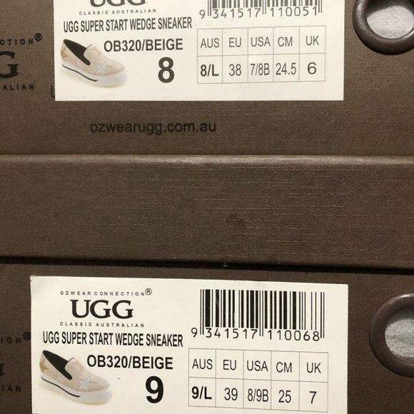 New  UGG OZWEAR LADIES SUPERSTAR WEDGE SNEAKER - Picture 6 of 11